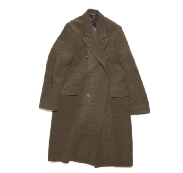 Double breasted wool coat