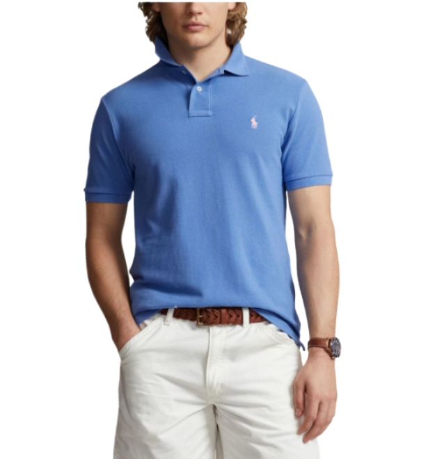 Pony logo embroidered polo short sleeve shirt