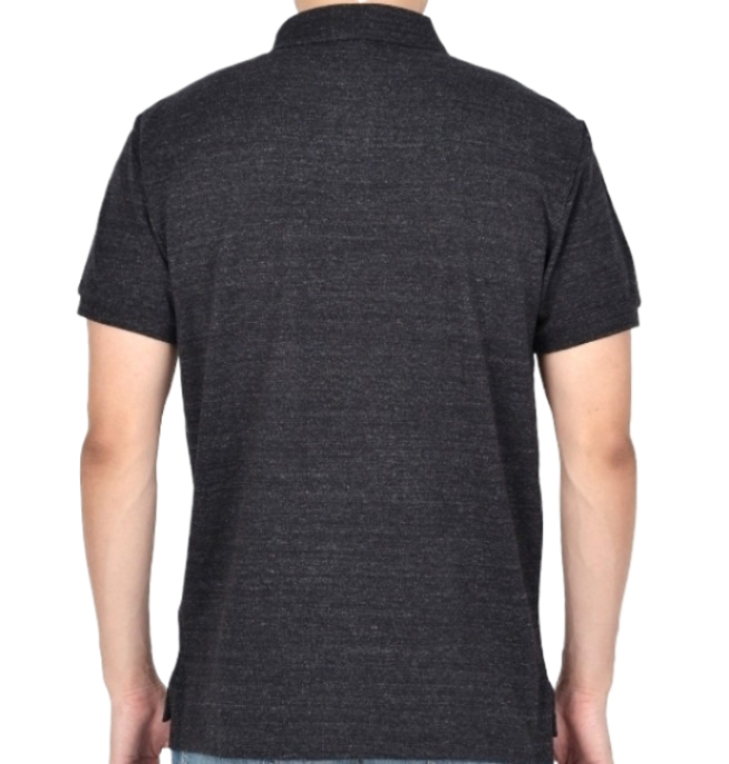 Pony logo embroidered short sleeve collar