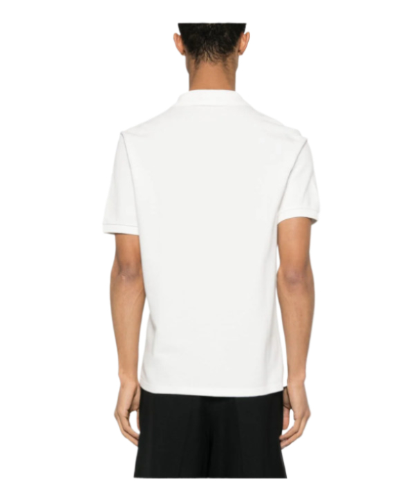 Orange slim short sleeve collar tie