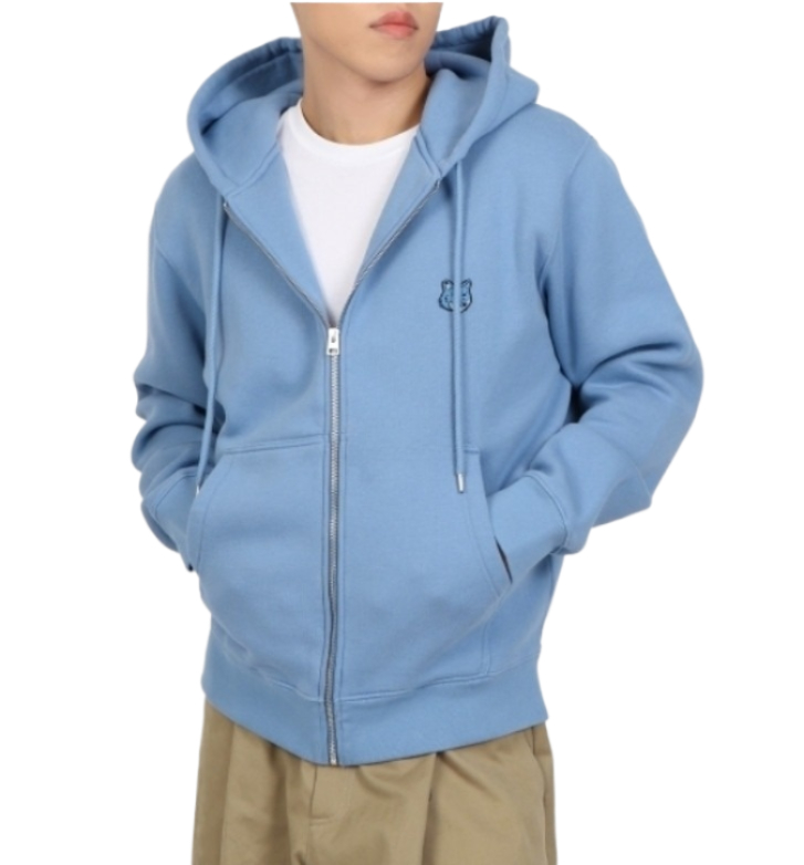 Bold Foxhead Patch Comfort Zipper Hooded Zip-Up
