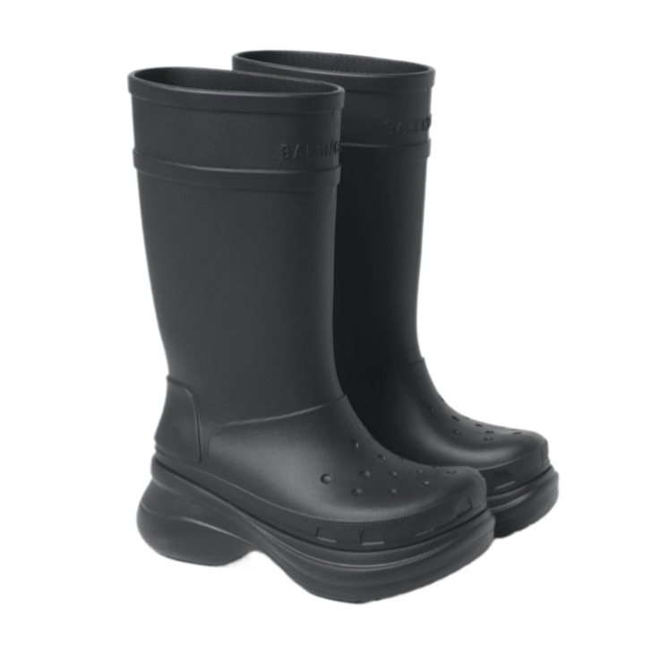 Crocs Black Rubber Boots