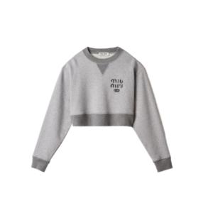 Cotton fleece sweatshirt