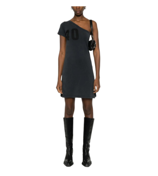 Tuba one-shoulder printed t-shirt dress