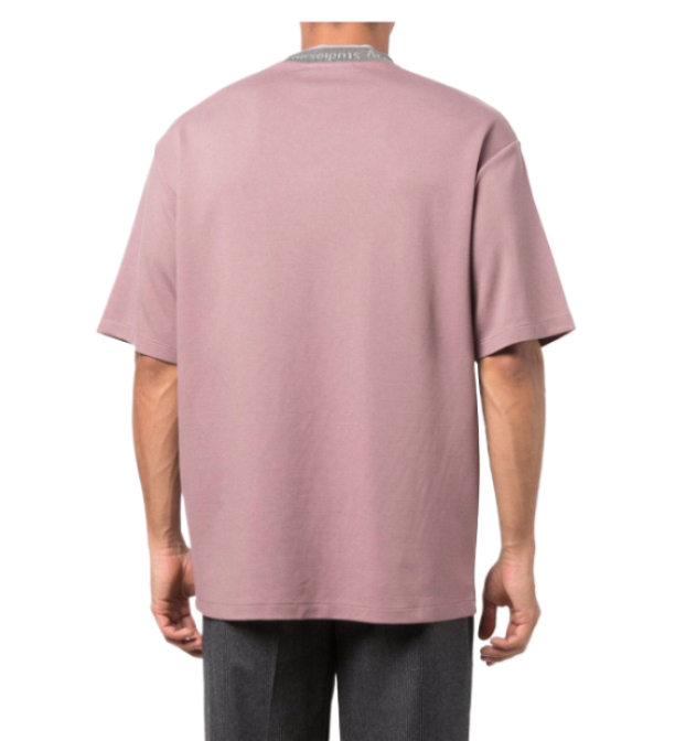 LOGO RIB T-SHIRT MAUVE PURPLE
