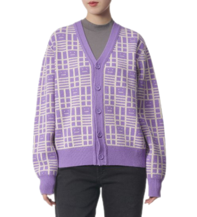 Knit Cardigan – Iris Purple