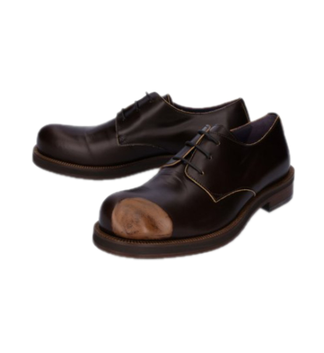 Leather Derby Shoes - Brown