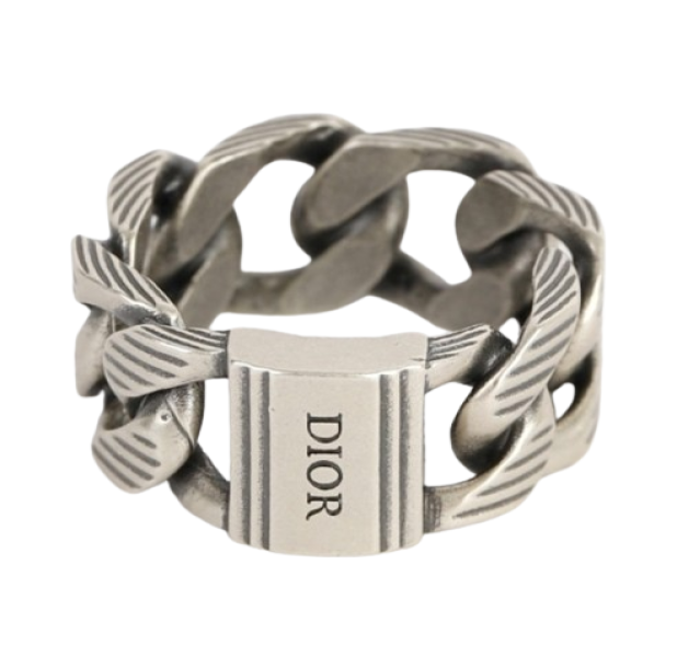 CD Diamond Chain Link Ring