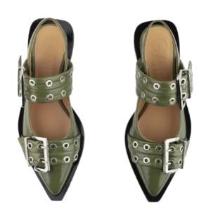 Feminine Buckle Ballerina Shoes