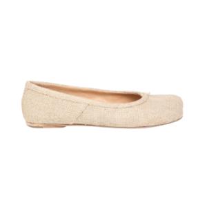 (W) Maison Margiela Tabi Ballerina Shoes Beige