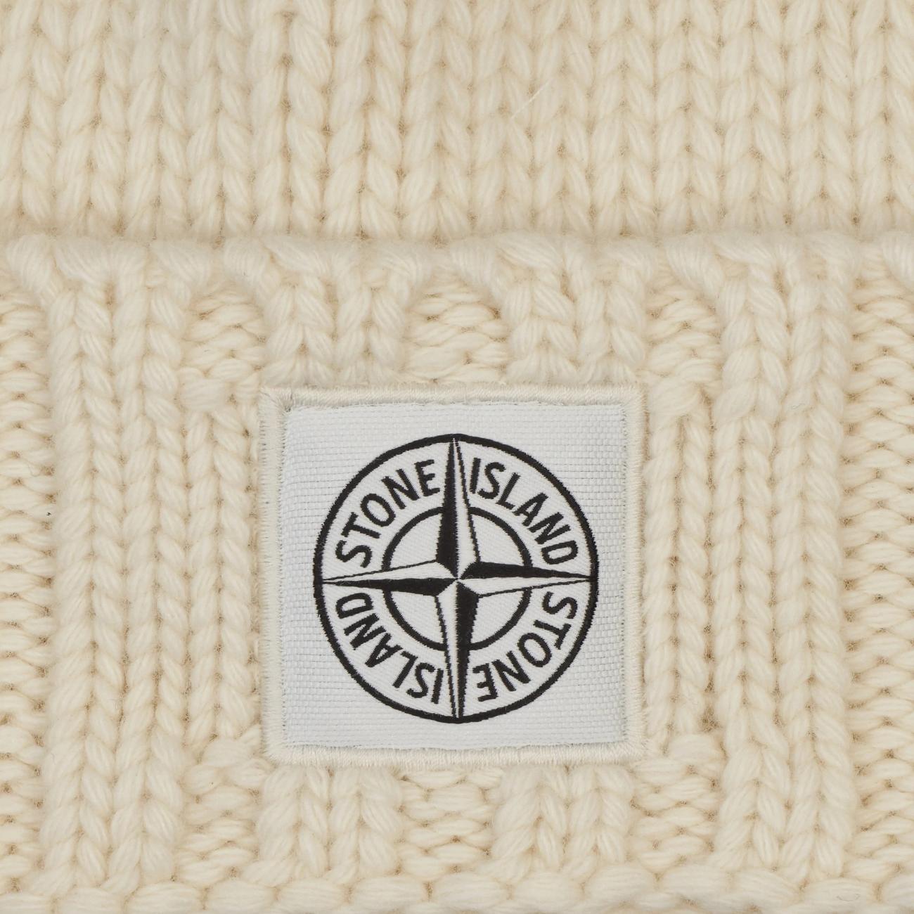 Ivory wool beanie hat