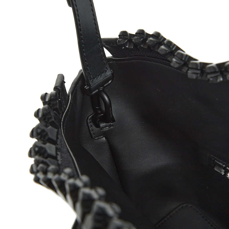 Balenciaga Black Megazip Leather Shoulder Bag