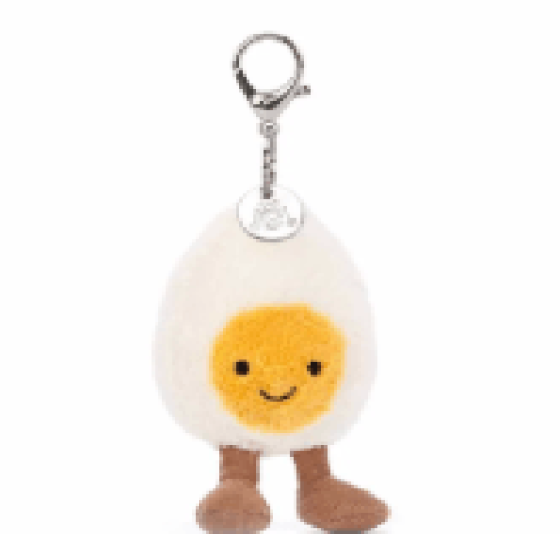 Jellycat Amuseable Happy Boiled Egg Bag Charm Cream