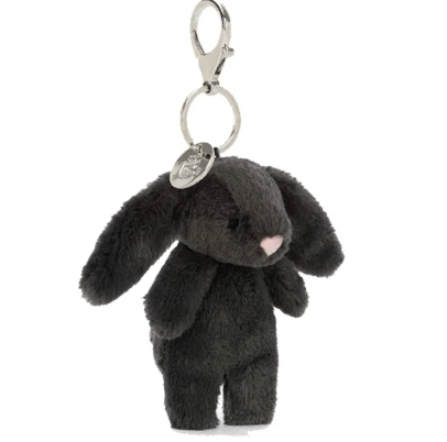 Jellycat Bashful Bunny Bag Charm Ink