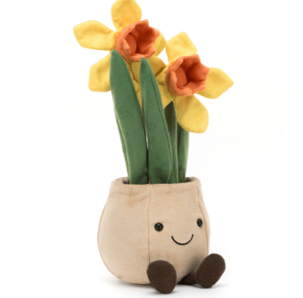 Jellycat Amuseables Daffodil Pot Beige Green