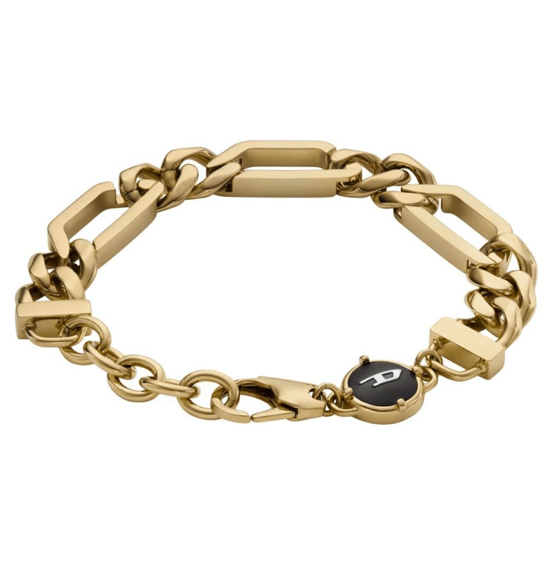 Diesel DX1471 Stainless Steel Chain Bracelet Gold