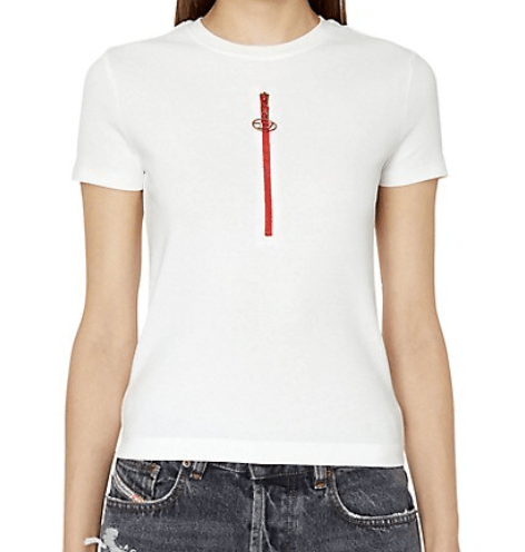 (W) Diesel T Vazy Short Sleeve T-Shirt White