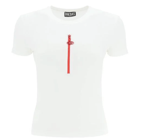 (W) Diesel T Vazy Short Sleeve T-Shirt White