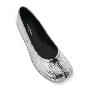 Tabi broken mirror ballerina silver