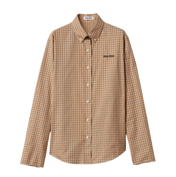 Logo Vintage Check Straight Fit Shirt - Code