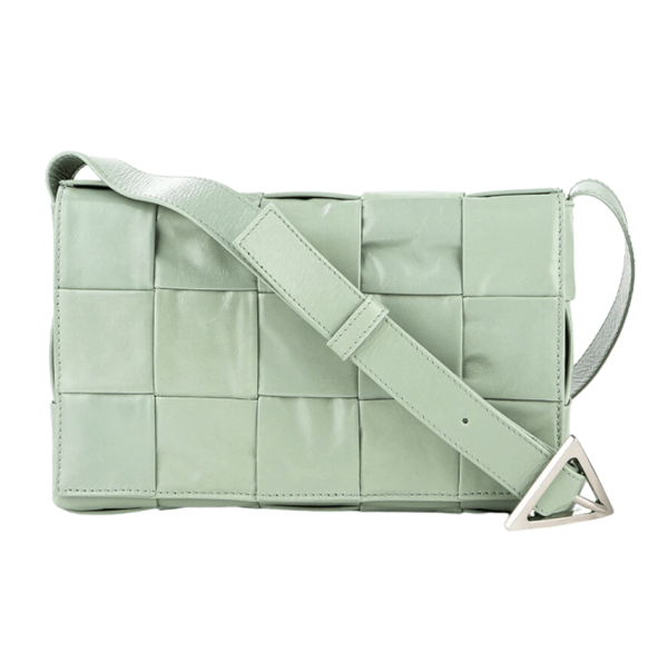 Bottega Veneta Leather Cassette New Sage