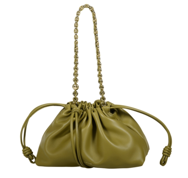 FLAMENCO logo leather shoulder bag