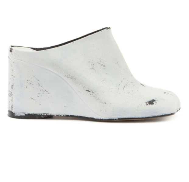Anatomic Painting Effect Wedge Sandal Heel