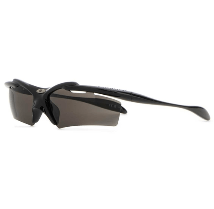 Logo Temple Half Rim Sunglasses