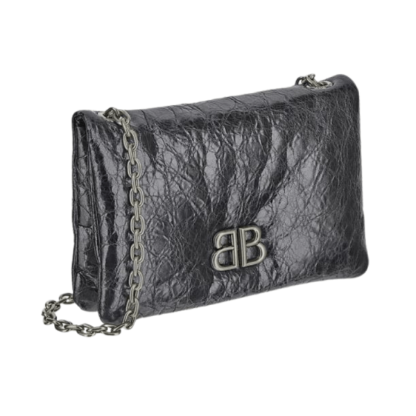 BB Logo Leather Crossbody Bag