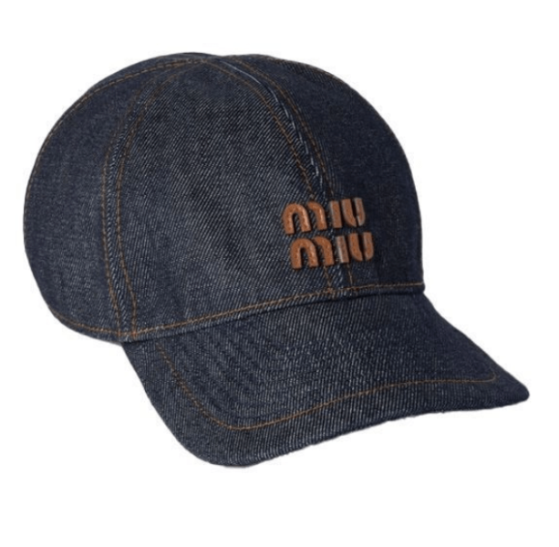 Logo Patch Cotton Denim Ball Cap