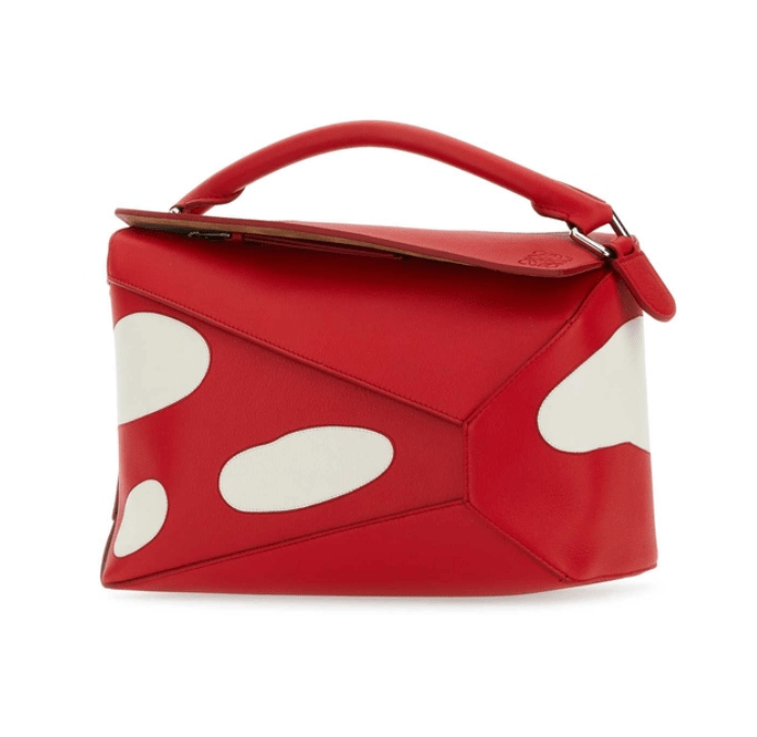 Puzzle Anagram Calfskin Tote Bag