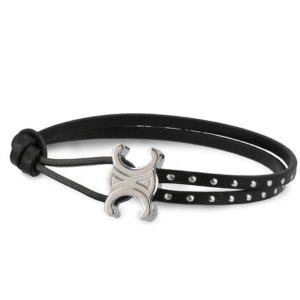 Triophee Logo Leather Bracelet