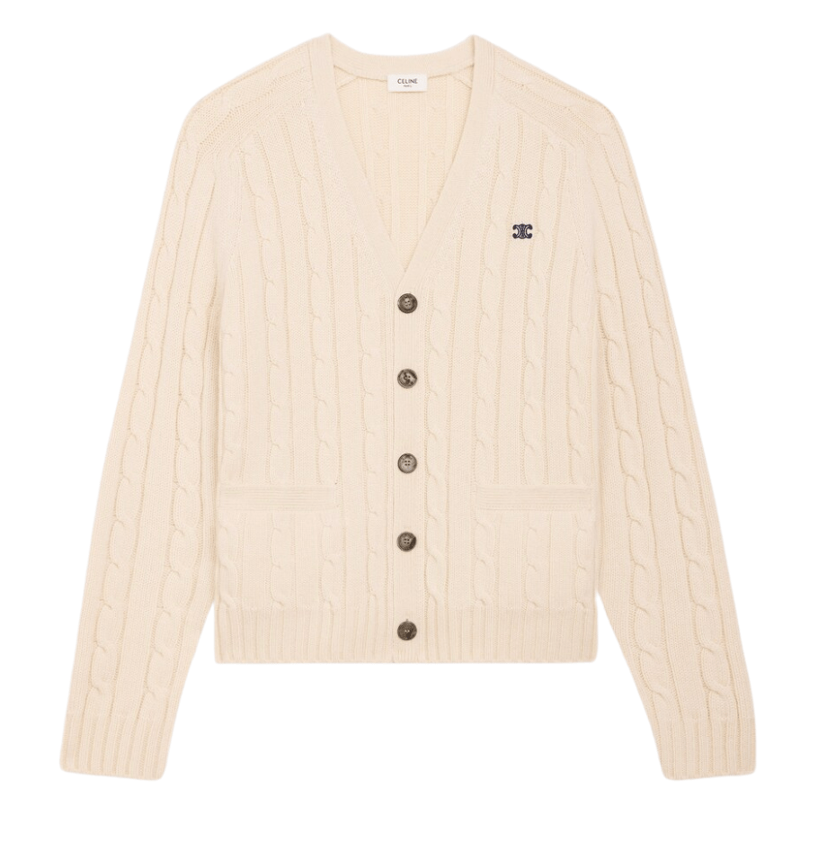 Cable Knit Triomphe Cardigan - Cashmere