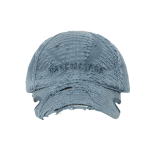 Balenciaga Laser Destroyed Cap Faded Blue