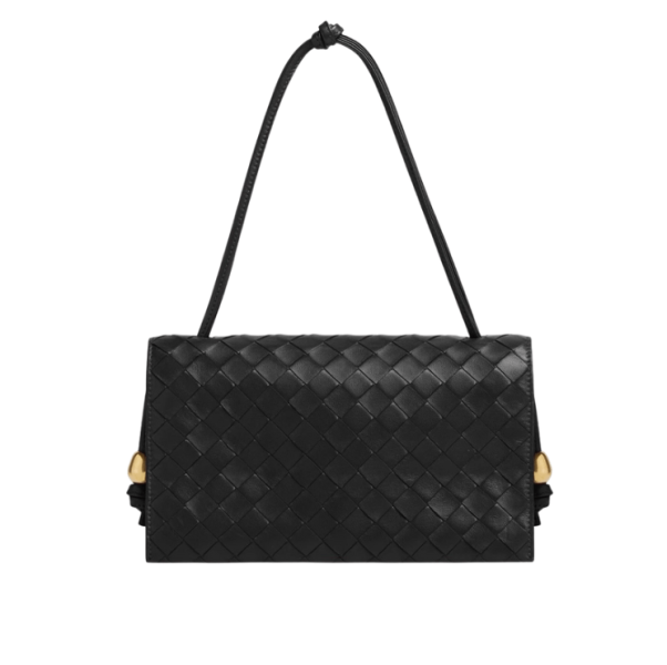 Bottega Veneta Trio Pouch on Strap Black