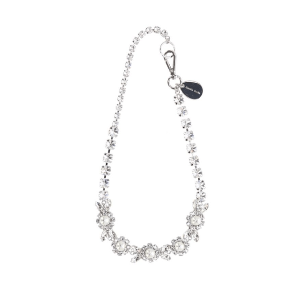 Crystal Pearl Embellished Necklace