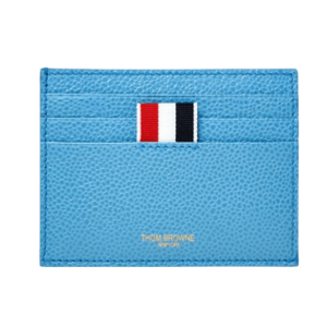 Thom Browne Diagonal Stripe Card Holder Pale Blue