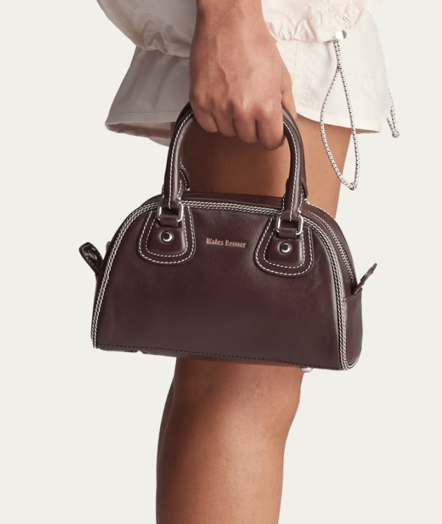 Wales Bonner Leather Bowling Bag