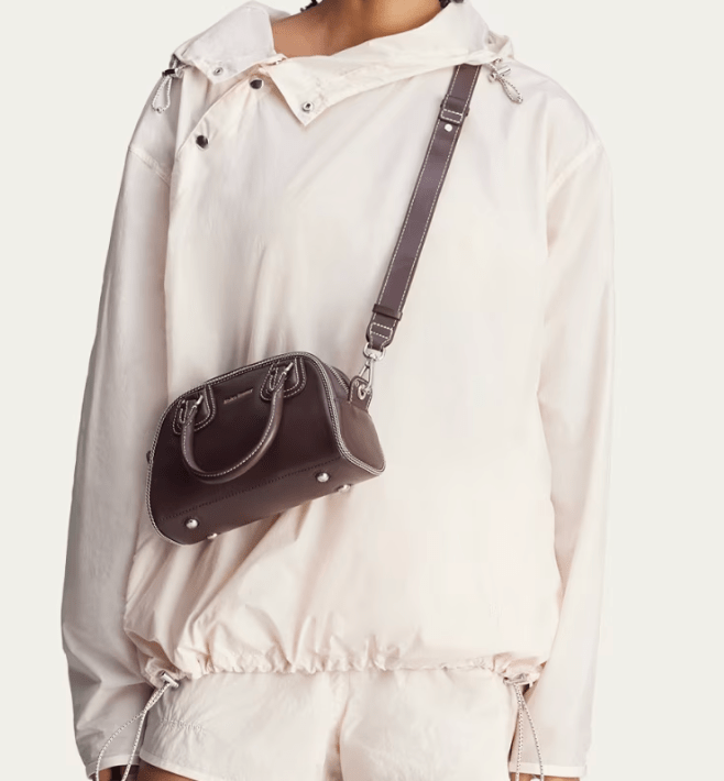 Wales Bonner Leather Bowling Bag