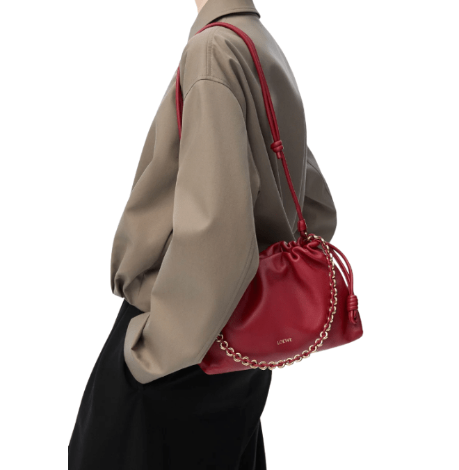 Medium Flamenco Purse in mellow nappa lambskin