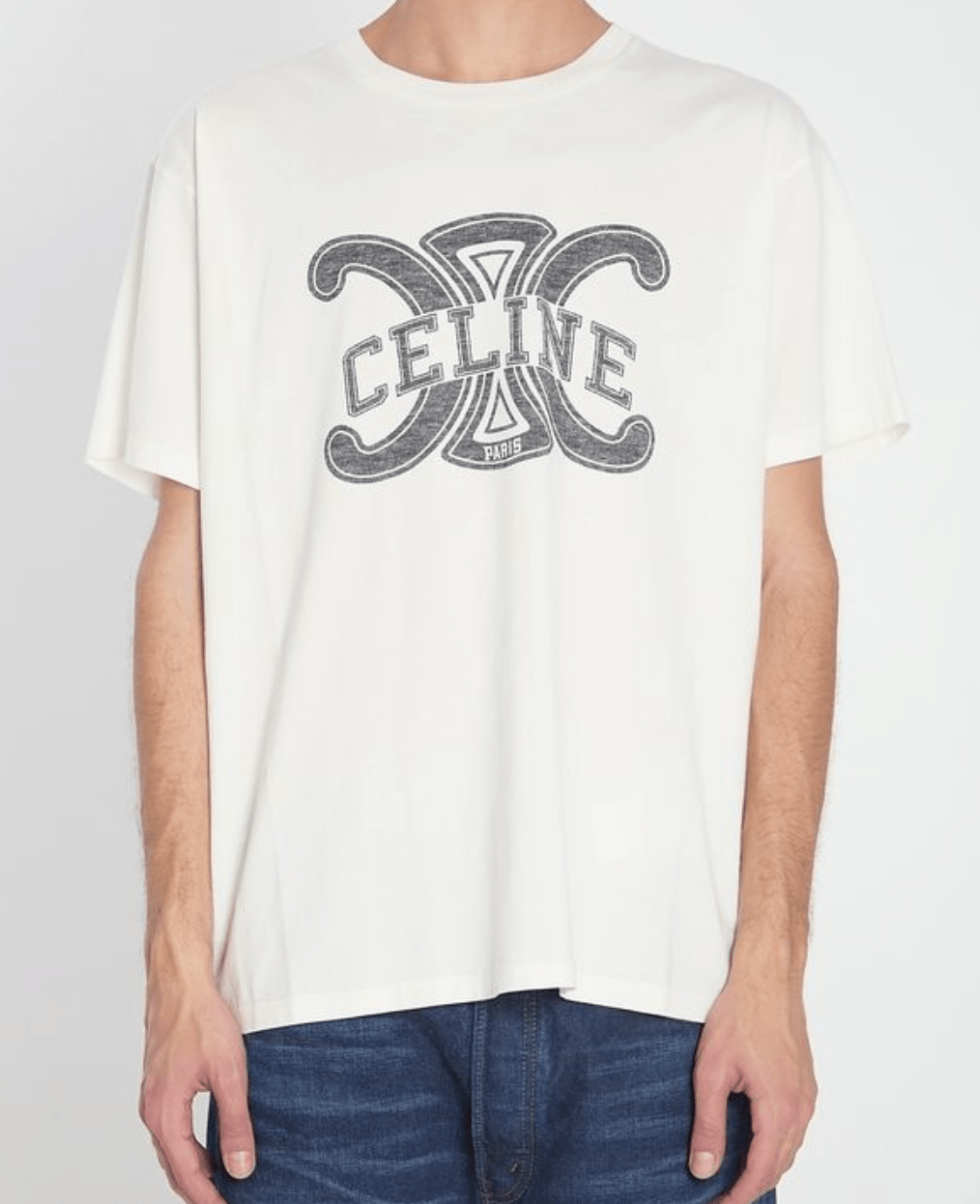 Celine white short sleeve t-shirt