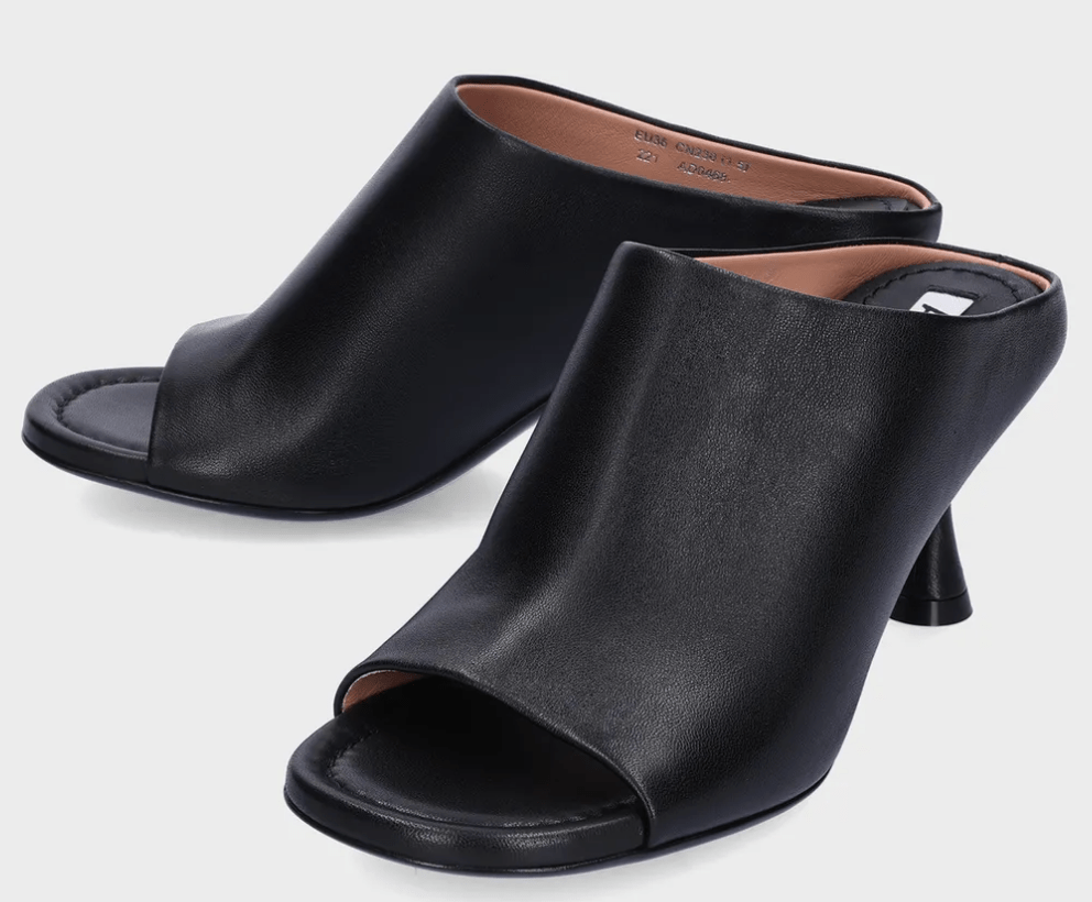 Open Toe Heel Sandal - Black