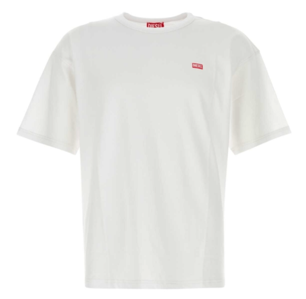DIESEL Logo Detail Short-Sleeve T-Shirt White