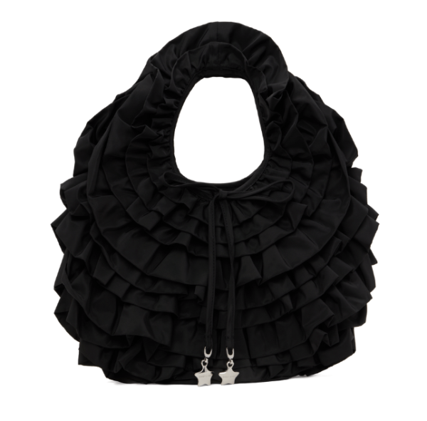 SANDY LIANG Napa Ruffle Cabbage Bag