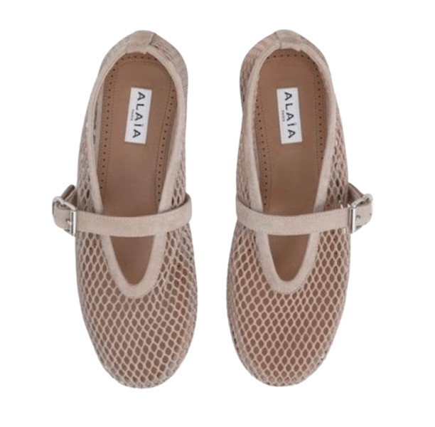 ALAÏA Grey Flat Shoes