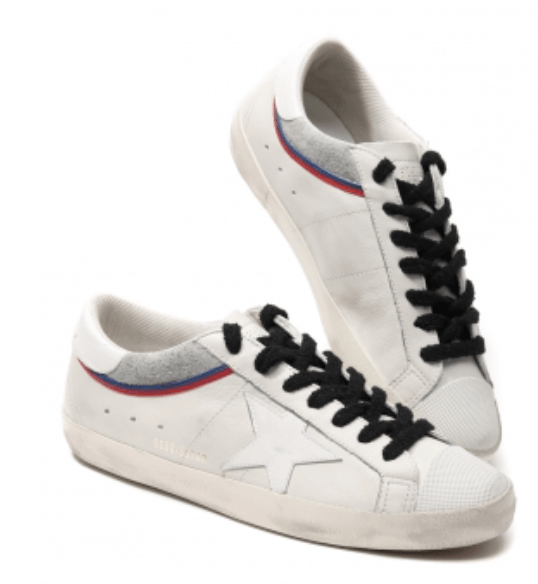 Golden Goose Super Star White Grey Red Blue