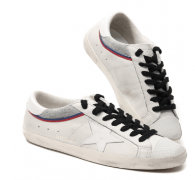 Golden Goose Super Star White Grey Red Blue