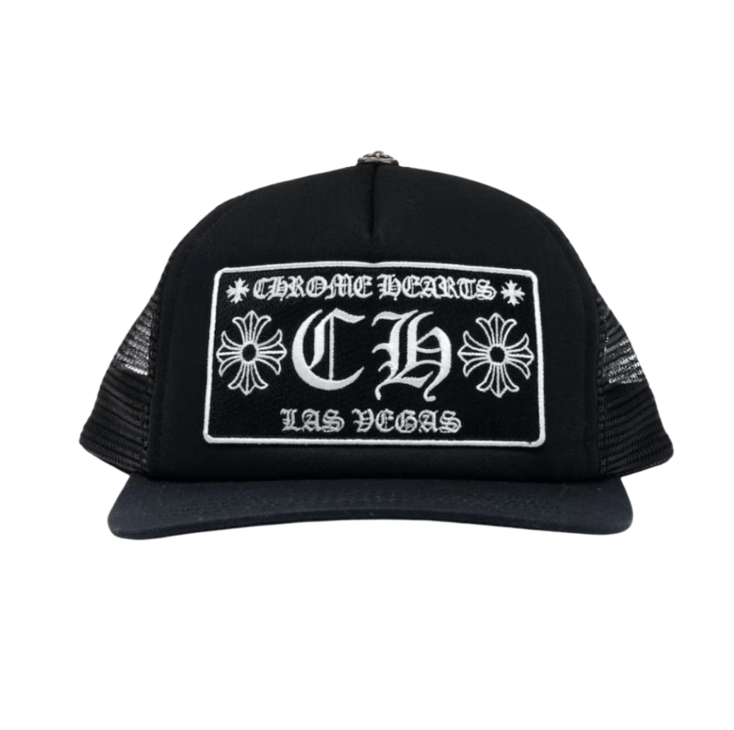 Chrome Hearts CH Las Vegas Trucker Hat Black