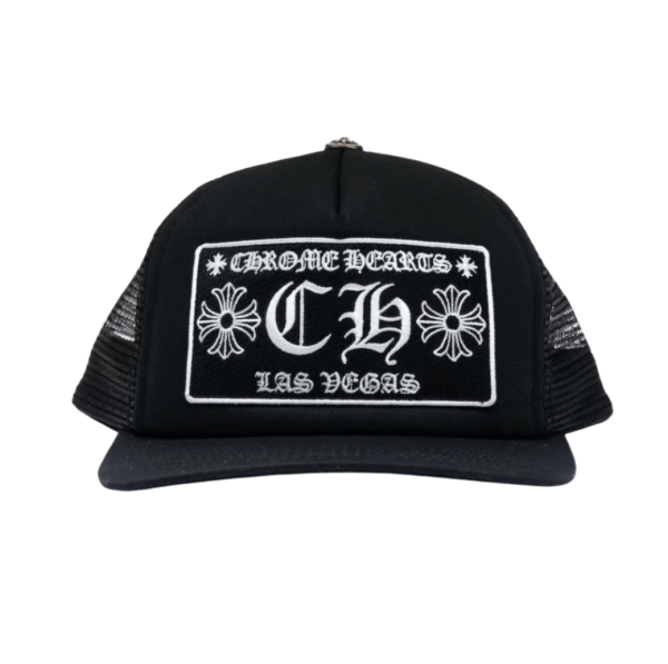 Chrome Hearts CH Las Vegas Trucker Hat Black