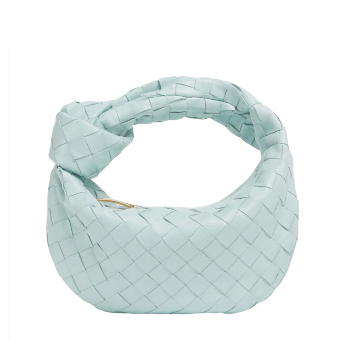 Bottega Veneta Mini Leather Jodie Teal Washed